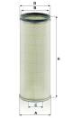 Sekundärluftfilter - CF 19 006 X MANN-FILTER - 1142150820, 1654697013, 17801-2490