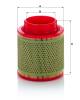 Luftfilter - C 1368 MANN-FILTER - 27.B90.00, 39582721, 98262/205