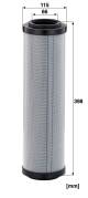 Filter, operating hydraulics - HD 12 112/2 MANN-FILTER - 80623663, 9624541001, HF35337