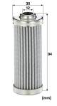 Hydraulic Filter, steering system - HD 45 MANN-FILTER - 109-7293, 72452411, 7362910