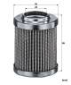 Filter, operating hydraulics - HD 66 MANN-FILTER - 00383279, 0501321807, HF35237