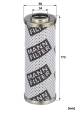 Filter, Arbeitshydraulik - HD 725 MANN-FILTER - 10037621, 54726740, 10037622