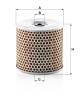 Filter, operating hydraulics - H 1360/1 MANN-FILTER - 931140, 1535147, 38051938