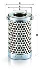 Filter, Arbeitshydraulik - H 65 MANN-FILTER - 064056011F, 7002929, 1535175