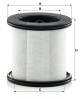 Filter, crankcase breather - LC 10 007 X MANN-FILTER - 04905707, 04913749, 4905707