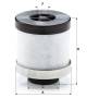 Filter, compressed air system - LE 1010 MANN-FILTER - 52001058, 52274, 56274