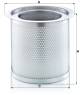 Filter, compressed air system - LE 29 005 X MANN-FILTER - 5165626, 93520773, BN24857