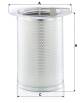Filter, compressed air system - LE 38 023 MANN-FILTER - 22086789