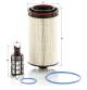 Kraftstofffilter - PU 12 010-2 Z MANN-FILTER - 0019862811, 4700908352, E518KPD628-2