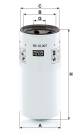 Filter, operating hydraulics - WD 10 007 MANN-FILTER - 149661, 17035067, 25012535