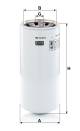 Filter, Arbeitshydraulik - WD 13 010-2 X MANN-FILTER - 3I-0748, 51859, A-161846