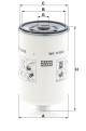 Kraftstofffilter - WK 1150/2 MANN-FILTER - 10044303, 120651-55020, 24.154.00