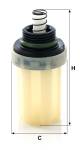 Kraftstofffilter - WK 4001 MANN-FILTER - 0000900407, 11702691, 1321553