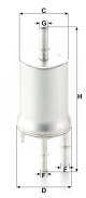 Kraftstofffilter - WK 6015 MANN-FILTER - 109223, 31.855.00, 4686-FP