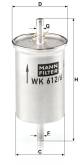 Kraftstofffilter - WK 612/6 MANN-FILTER - 0002591V003, 0002591V004, 26819