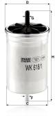 Kraftstofffilter - WK 618/1 MANN-FILTER - 7700820376, 7700843833, 0450905903