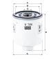 Ölfilter - W 7038 MANN-FILTER - 172255, 2027438, 23.664.00