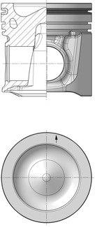 Piston - 40515610 KOLBENSCHMIDT - 396-4516, 3964516