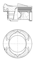 Piston - 40104600 KOLBENSCHMIDT - 092180, 8W93-6110-BA, 8W93-6K109-AA