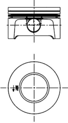 40309600, Kolben, Kolben komplett mit Ringen und Bolzen, KOLBENSCHMIDT, 0628K4, 085214, 85L89, 0628.K4