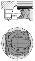 Kolben - 40315600 KOLBENSCHMIDT - AG9Z-6108-L, 087134