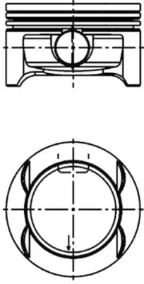 Piston - 41642600 KOLBENSCHMIDT - 55571100, 623148