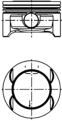 Kolben - 40385610 KOLBENSCHMIDT - 0122202, 073066, 73L32