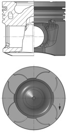 Piston - 40414600 KOLBENSCHMIDT - 068090425, 068090425AA, 10252119F