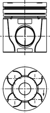 Piston - 40810600 KOLBENSCHMIDT - 0385500