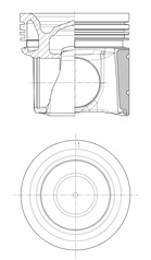 Piston - 40644600 KOLBENSCHMIDT - 130139, 1918484, 2779656