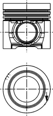 Piston - 40709610 KOLBENSCHMIDT - 106L19