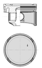 Piston - 40795610 KOLBENSCHMIDT
