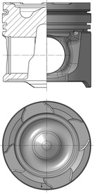 Piston - 40871600 KOLBENSCHMIDT - 51.02500-6217, 51.02500-6280, 51.02500-6304