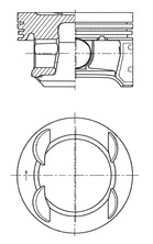 Piston - 41007610 KOLBENSCHMIDT
