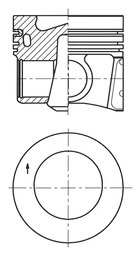 41271610, Piston, Complete piston with rings and pin, KOLBENSCHMIDT, Audi A1 A3 Seat ToledoIII Leon Škoda OctaviaIII SuperbIII Rapid VW Volkswagen GolfVII Golf VanVII Passat CLHA CRKB CXAA CXBB CXMA DCZA Euro5 Euro6 2012+, 028PI00138001