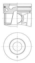 Piston - 41643620 KOLBENSCHMIDT - 096114