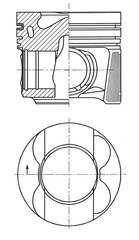 Piston - 41641610 KOLBENSCHMIDT