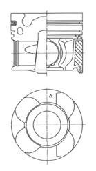 Piston - 41710620 KOLBENSCHMIDT