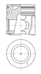 Piston - 41728610 KOLBENSCHMIDT - 1715729