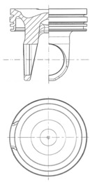 Piston - 41758600 KOLBENSCHMIDT - 4955237