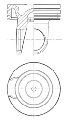Piston - 41759600 KOLBENSCHMIDT - 4309526, 4955530