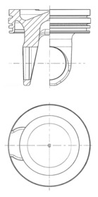 Piston - 41760600 KOLBENSCHMIDT - 4089963