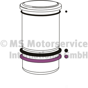 O-Ring Set, cylinder sleeve - 50006609 KOLBENSCHMIDT - 271158, 271158-8, 275734