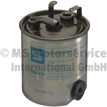 50013686, Fuel Filter, Fuel filter, KOLBENSCHMIDT, 6110920101, A6110920101, 0140920001, 02.38.050, 04421, 10926821, 1318701300, 180061910, 24.007.00, 26-0021, 26821, 28.0002-4104.2, 4.66669, 4774, 587519, 63856, 686-FP, CFF101566, CS707, DN1921, ELG5282, F026402044, FF5647, FN174, FT5633, H167WK, HDF559, KL174, LFDF168, M673