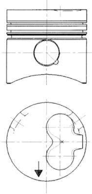 90732600, Piston, Complete piston with rings and pin, KOLBENSCHMIDT, 068107065AL, 272085, 068107065AP, 272086, 068107065AT, 068107065BD, 068107065BE, 068107065C, 068107065N, 068107165M, 068107600, 068198151, 069107065A, 069107065B, 069107065F, 069107065M, 069107065P, 075107065A, 075107065F, 0297900, 076069, 80-5076-00, 87-109800-10, 0297913, 076118, 80-5076-10, 0301800, 076118+RI, 80-5076-50, 297900