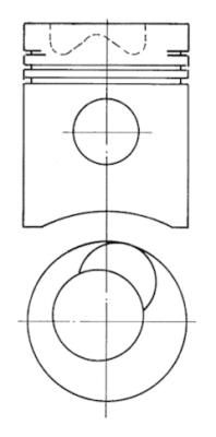90947700, Kolben, Kolben komplett mit Ringen und Bolzen, KOLBENSCHMIDT, 5000666861, 135069, 20912263503, 2094100
