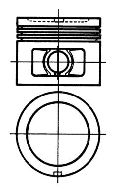 92776600, Kolben, Kolben komplett mit Ringen und Bolzen, KOLBENSCHMIDT, 1276773, 1276774, 1276775, 1276776, 1276777, 272013, 272044, 272045, 275337, 463990, 463991, 463992, 463993, 0373500, 092075, 175-9782, 20188STD, 20752STD, 09228101109200, 09228-1011-09200, 1759782, 20188, 20752, 373500, 9228101109200