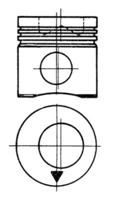 92982600, Kolben, Kolben komplett mit Ringen und Bolzen, KOLBENSCHMIDT, 0895600, 098030, 175-9929, 098030B1F1RI2, 09830300109842, 09830-3001-09842, 1759929, 895600, 9830300109842