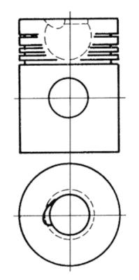 Piston - 92986600 KOLBENSCHMIDT - 3.02501.6802, 5000246439, 51.02501-7094