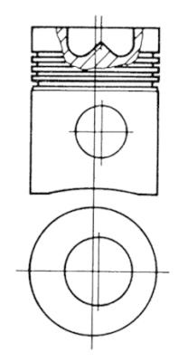 Kolben - 93173600 KOLBENSCHMIDT - 787808, 105129, 3310800